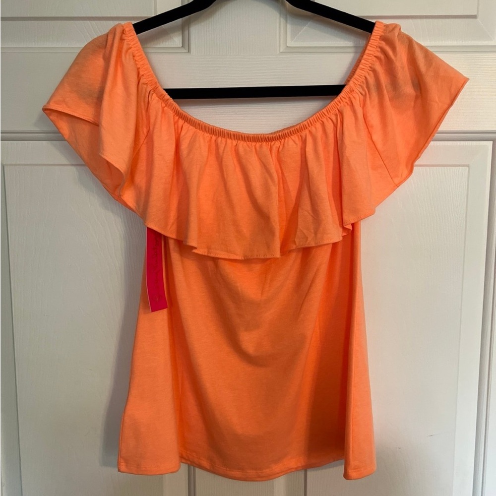 **SOLD**  NWT Lilly Pulitzer La Fortuna Top Size Small Cantaloupe Color